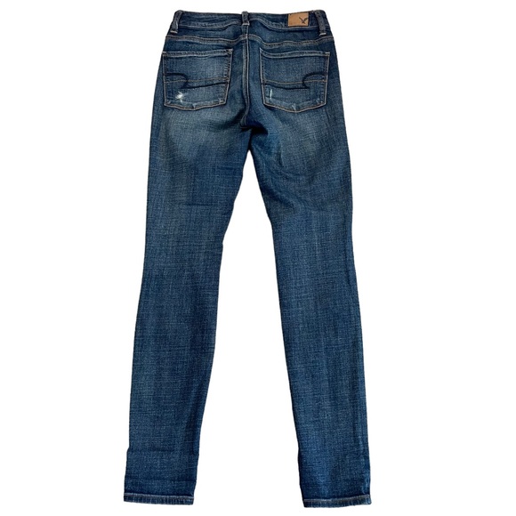 American Eagle Distressed Hi Rise Jeggings.  Size 2 - Picture 2 of 8